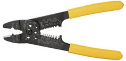 IDEAL Electrical 30-428 Combo Strip & Crimp Tool - Precision Wire Crimper, Cable Stripper with 3 Crimping Nests, Cushioned Grip
