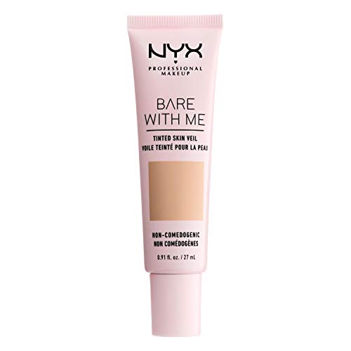 NYX PROFESSIONAL MAKEUP Bare With Me Tinted Skin Veil, Lightweight BB Cream - Natural Soft Beige