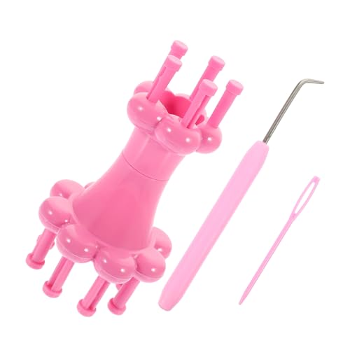 YOSADIER Double-Headed Plastic Spool Loom Knitter DIY Weaving Tool for Yarn Crafting for Home Use and Beginners