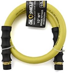 BluBird Oil Shield RMA Class A Professional Rubber Air Hose 1/2" x 3' Lead-in Hose (1/2" NPT) 300 PSI