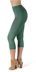 SATINA High Waisted Capri Leggings for Women