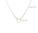 Fremttly 14k Gold Fill Dainty Circle Necklace • Open Circle Chain Necklace-CK1-RD-L