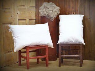 100% alpaca pillow, natural hypoallergenic, natural cotton cover