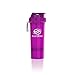 SmartShake Slim Bottle, 17 oz Shaker Cup, Neon Purple