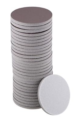 MACHSWON 3 Inch Sander Pad Sanding Sponge for Auto Wood Drywall Metal Brown Corundum 800-1000 Grit 30 Pcs