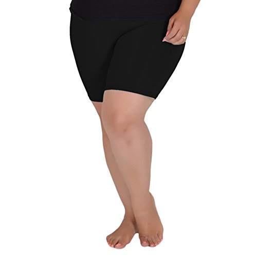 Stretch is ComfortBiker Shorts for Women | Women's Athletic Workout Shorts | Cotton | Small - 5X