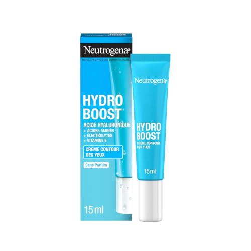 Hydro Boost Contorno Occhi Anti-Fatica, Contorno occhi idratante con Acido Ialuronico e Vitamina E, Aiuta ad attenuare i segni della stanchezza e le occhiaie, 15 ml
