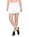 Baleaf Women's Athletic Pleated Tennis Golf Skirt with Pockets White Size M