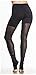 Lady's Solid Color Splice Stretch Mesh Workout Leggings Wrap Foot Yoga Tights S