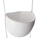 4-Tier Hanging Plant Holder, White Ceramic Planters for Wall & Ceiling, Decorative Planter Pots Outdoor & Indoor Use, Succulent Wall Planters, 40-inch Hanging Plant Pots, White Bowl Pots for Plants