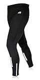 Mens Running Tights, Cycling Pants, Cold Weather Leggings with Zipper Pocket by X31 Sports
