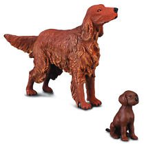 IRISH RED SETTER AND PUP BY COLLECTA
