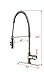 TimeArrow TAF852R-BN01 Stainless Modern Commercial Brushed Nickel Pull Down Sprayer Kitchen Faucet, Single Handle Kitchen Sink Faucet With Deck Plate