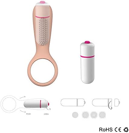Cock Ring, Super Power Vibrating, Men C-Ock Ring to Delay Premature Ejaculation Lock,100% Waterproof, Cautious, Brown