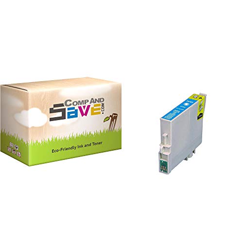 CompAndSave Replacement for Epson Stylus CX5800 Printer Inkjet Cartridge, Epson T060220 Cyan Ink Cartridge