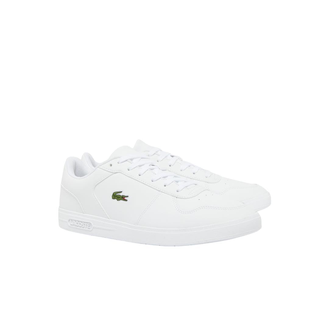Lacoste Men’s T-Base Sneaker, White, 13