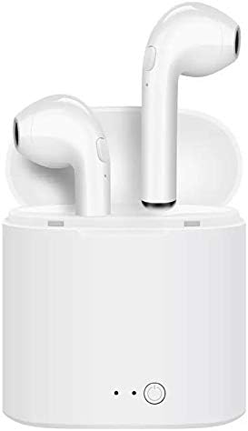 i12S TWS Wireless Headset Wireless Earbuds Bluetooth 5.0 Mini Earphone Headphone Touch Control Box Compatible Phone X / 8/9 Android (White)