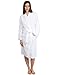 TowelSelections Womens Robe, Kimono Bathrobe for Women, 100% Cotton Knee Length Terry Cloth Robes for Women Small-Medium White