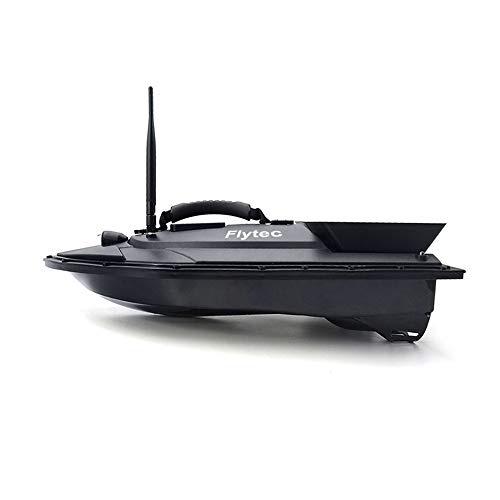 CSSD Remote Control Fishing Bait Boat Fish Finder 1.5kg Feed Delivery Loading 500m Remote Control Fishing Bait Boat RC Boat(Ship from US) (23.6 × 12.2 × 7.9in, Black)