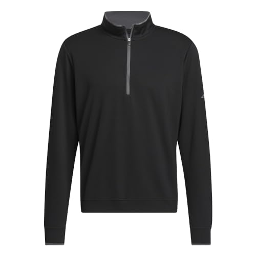 Adidas Men's Lightweight Half-zip Pullover Black