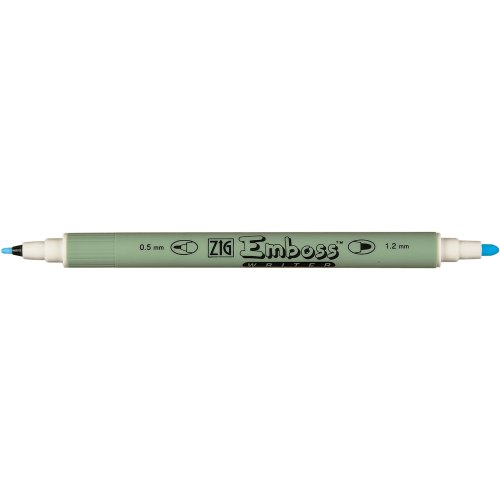 Zig Emboss Writer Twin Tip Marker, Clear