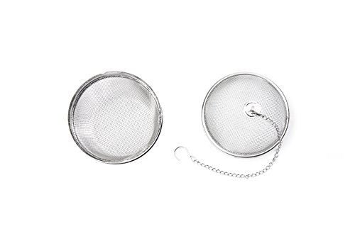 Fox Run - 5143 Fox Run Spice Infuser/Tea Ball, 3 x 3 x 3 inches, Metallic