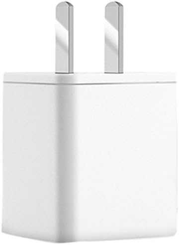 JAHMAI 4.2A 21W Home/Travel Portable Wall Charger with 6 Feet Long Durable Lightning to USB Charging Cord iPhone X / 8 / 7 / 6S / Plus / 5S / 5C / iPad (White, 1 Adapter and 2 Lightning to USB Cord)