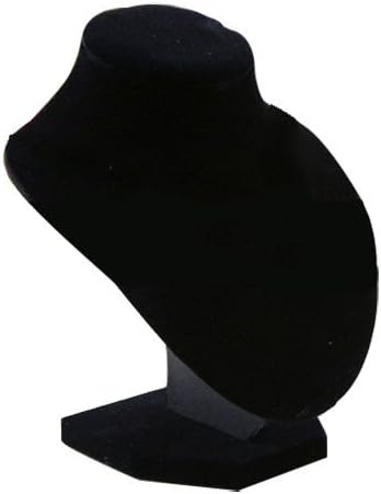 BUYEONLINE Shop Mannequin Bust Jewelry Necklace Pendant Earring Display Stand Holder Black-Xl
