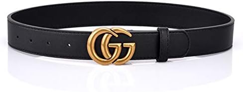 GG Belt Replica Fake Faux Belts For Women Gold Buckle Leather Dress Womens