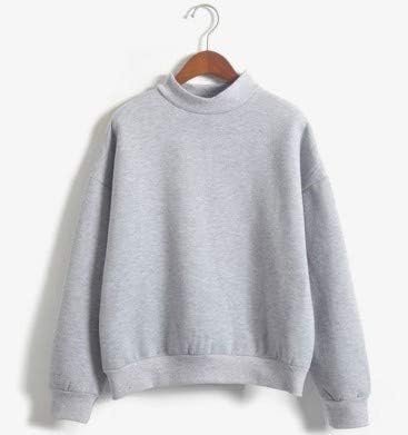 Amazon Co Jp 裏起毛 長袖トレーナー シンプル 可愛い 冬服 M グレー 服 ファッション小物