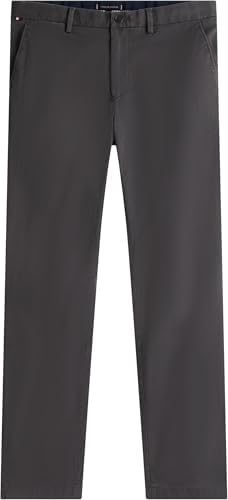 Herren Hose Core Denton 1985 Pima Cotton Chino, Grau (Dark Ash), 33W/30L