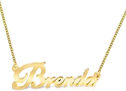 Custom Necklace for Women Girl Men Necklace Personalised Name Stainless Steel Necklace Chain Surprise Gift with Packing Box