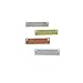 Stamping Out Loud .25 inch x 1.25 inch Metal bar Rectangles with 2 Holes for Making Necklaces Stamping Blanks Variety Pack Qty 25