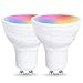 LOHAS GU10 LED Smart Bulb, Daylight White 6000K and RGB Colored Bulbs, Wifi Light Bulb, 5 Watt LED Spotlight, Color Changing Light, 420Lumens, LED Bulb Compatible with Alexa, 2 Packs