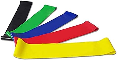 Color Body Building Yoga Stretch Bands Fitness Resistance Belt