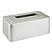 mDesign Metal Modern Tissue Box Cover Decorative Rectangular Facial Tissues Holder for Bathroom, Vanity, Countertop, Bedroom, Night Stand; Holds Tissue Boxes up to 4