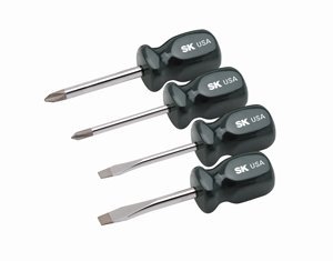 Click Here to See More Images 4 PC STUBBY SCREWDRIVER SET (SKT-86325)