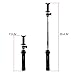 Cyber Cart Bluetooth Selfie Stick with Remote Shutter and Tripod Stand, 270 Degree Rotatable Alloy Extendable Monopod Pole 7.5 to 35.4 inches