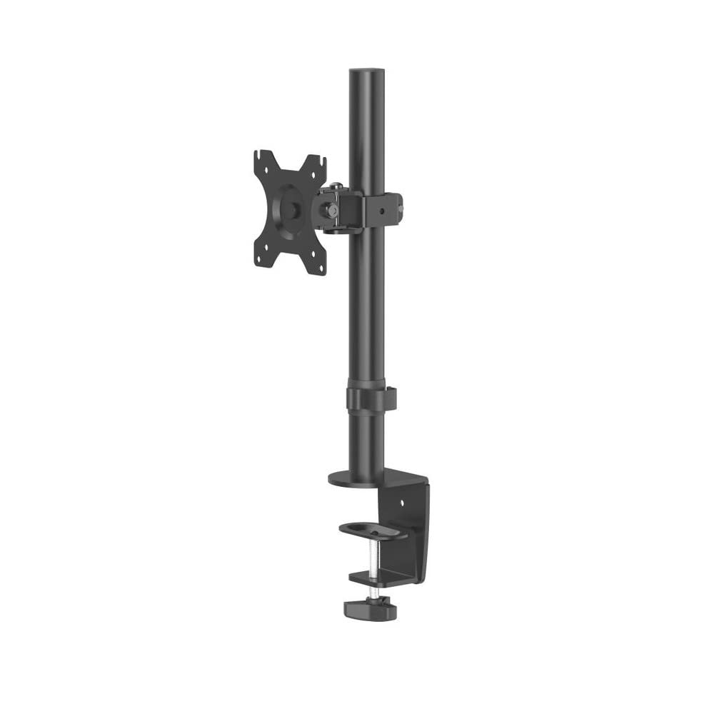 Hama 00118489 PC Monitor Stand (PC Monitor Arm 33-81 cm/13-32 inches, Height Adjustable, Pivot, Tilt, Easy Fix System) Black