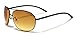 X-Loop HD Vision High Definition Lens Aviator Sunglasses wth Spring Hinge
