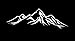 CCI Mountains Wanderlust Decal Vinyl Sticker|Cars Trucks Vans Walls Laptop| White |6.5 x 2 in|CCI1457