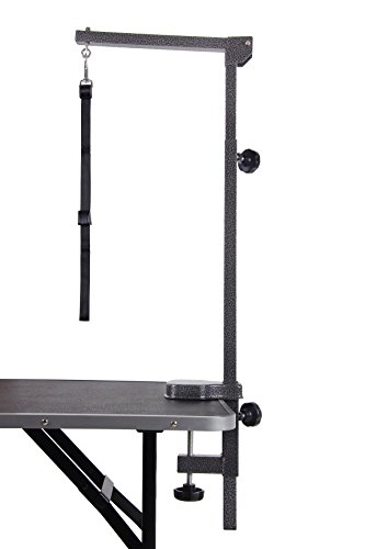 PARPET Foldable Grooming Arm with Clamp + Adjustable Grooming Loop, Hammertone