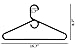 Made in USA Heavy Duty Plastic Clothes Hangers Bulk, 20 30 50 100 Pack Available, Strong Plastic Hangers, Jacket Coat Hangers, Thick Plastic Hanger for Closet and Clothing Hangars (36pk Black)