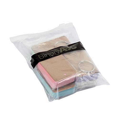 BinaryABC Study Cards, Mini Blank Flash Cards,Multicolor Card Kraft