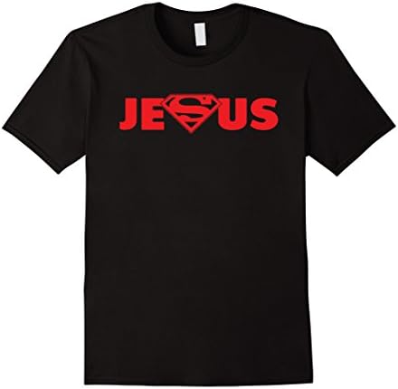 Mens Jesus Is My Superhero - Jesus Christian T-Shirt XL Black