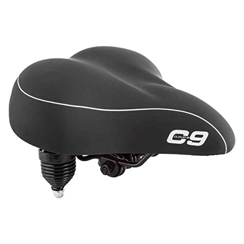 Sunlite Cloud-9 Bicycle Suspension Cruiser Saddle, Cruiser Gel, Tri-color Black (Certified Refurbished)