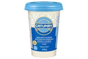 Creamy Catupiry Cheese Spread 7.05 oz by Brazilian Corner | Requeijão Cremoso Catupiry 200g | Requeijão Light Catupiry 200g | Low Fat Great for Snacking | Imported from Brazil (Light 200g)