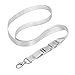 White Gray Lanyard Soft Nylon Neck Strap, Length Adjustable 14'' to 21'' Quick Release Buckle for Badge ID Holder Keys Whistle Cell Phone