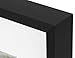 Golden State Art 8x10 Picture Frame - Black Aluminum (Shiny Brushed) - Fit Photo 5x7 with Ivory Mat or 8x10 Without Mat - Metal Frame Real Glass (8x10, Black)