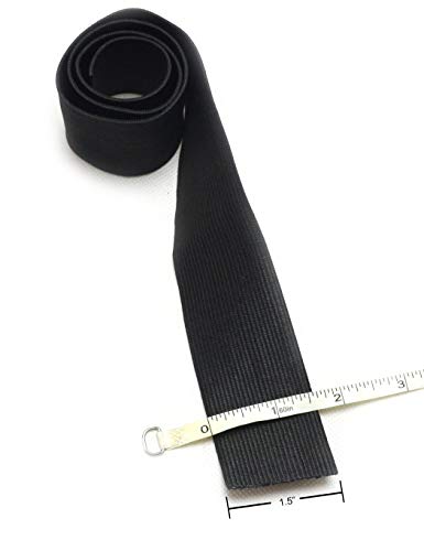 Luwigs 1.5inches Wide Black Elastic Bands Hair Wig Accessories for Making Wigs/Lace Frontal/Lace Closure 6pcs/lot